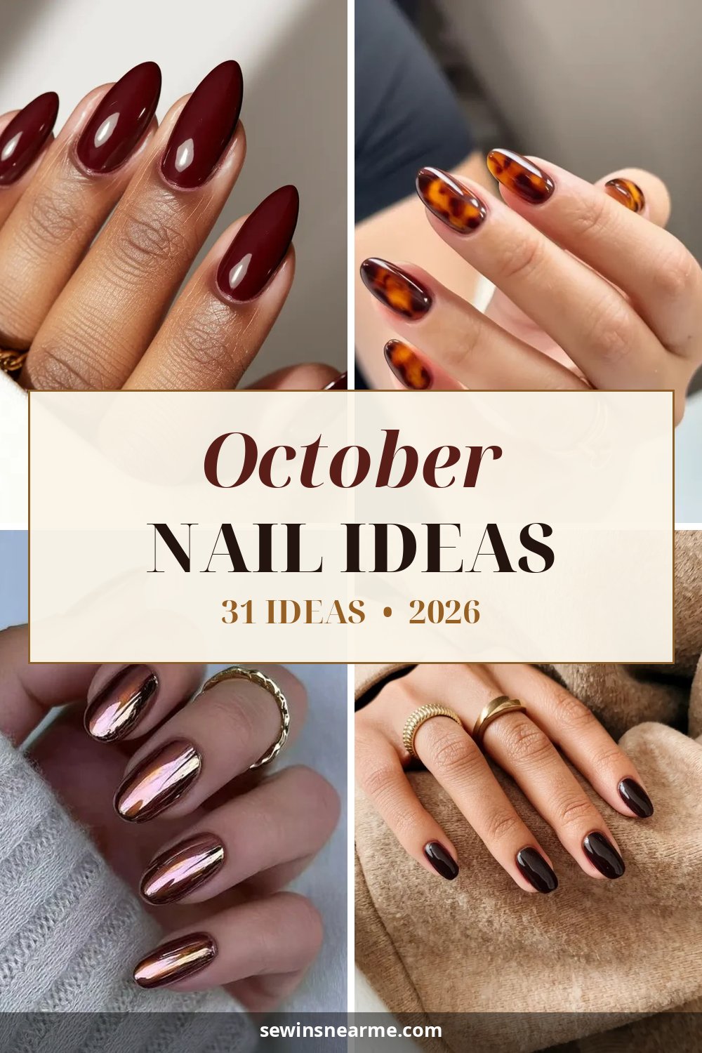 31 October Nail Ideas in 2026 pin image with featured designs